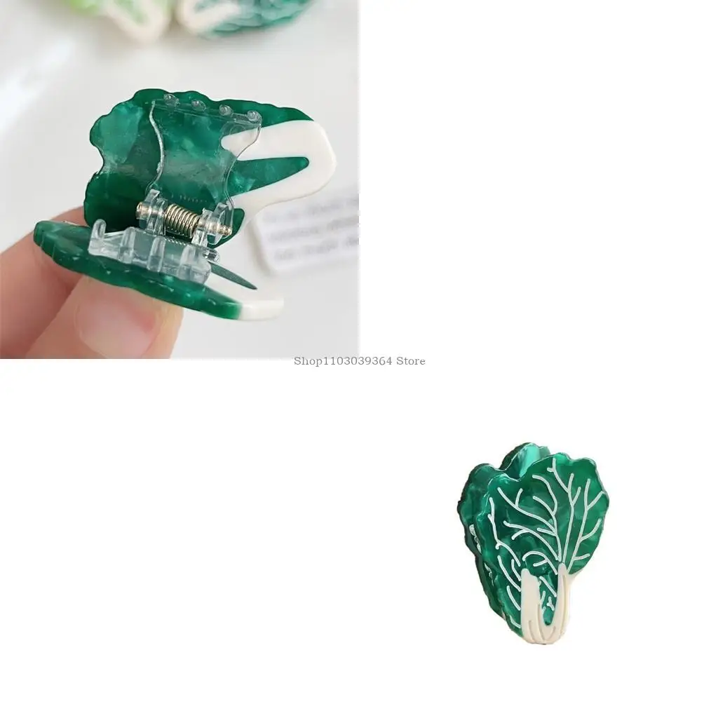 

Delicate Veggie Design Small Hair Claw Clip Claw For Half Updos Bang Styling