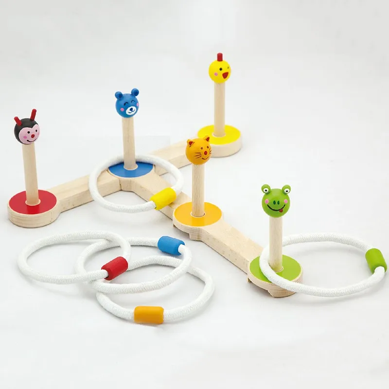 Animal Ferrule Kindergarten Throwing Ferrule Game Baby Early Education Wooden Toys Sensory Training Equipment