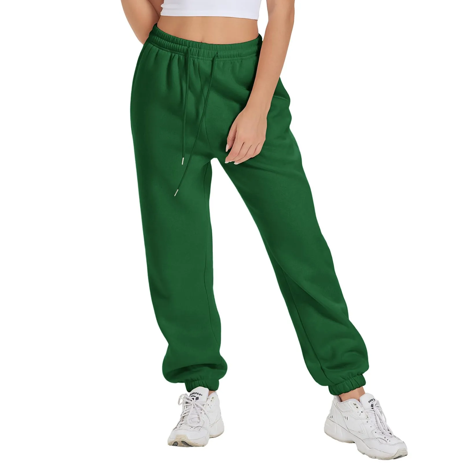 

Casual Basic Sweatpants Women Baggy Low Waist Straight Trousers Solid Color Thin Wide Leg Pantalones Ladies Summer