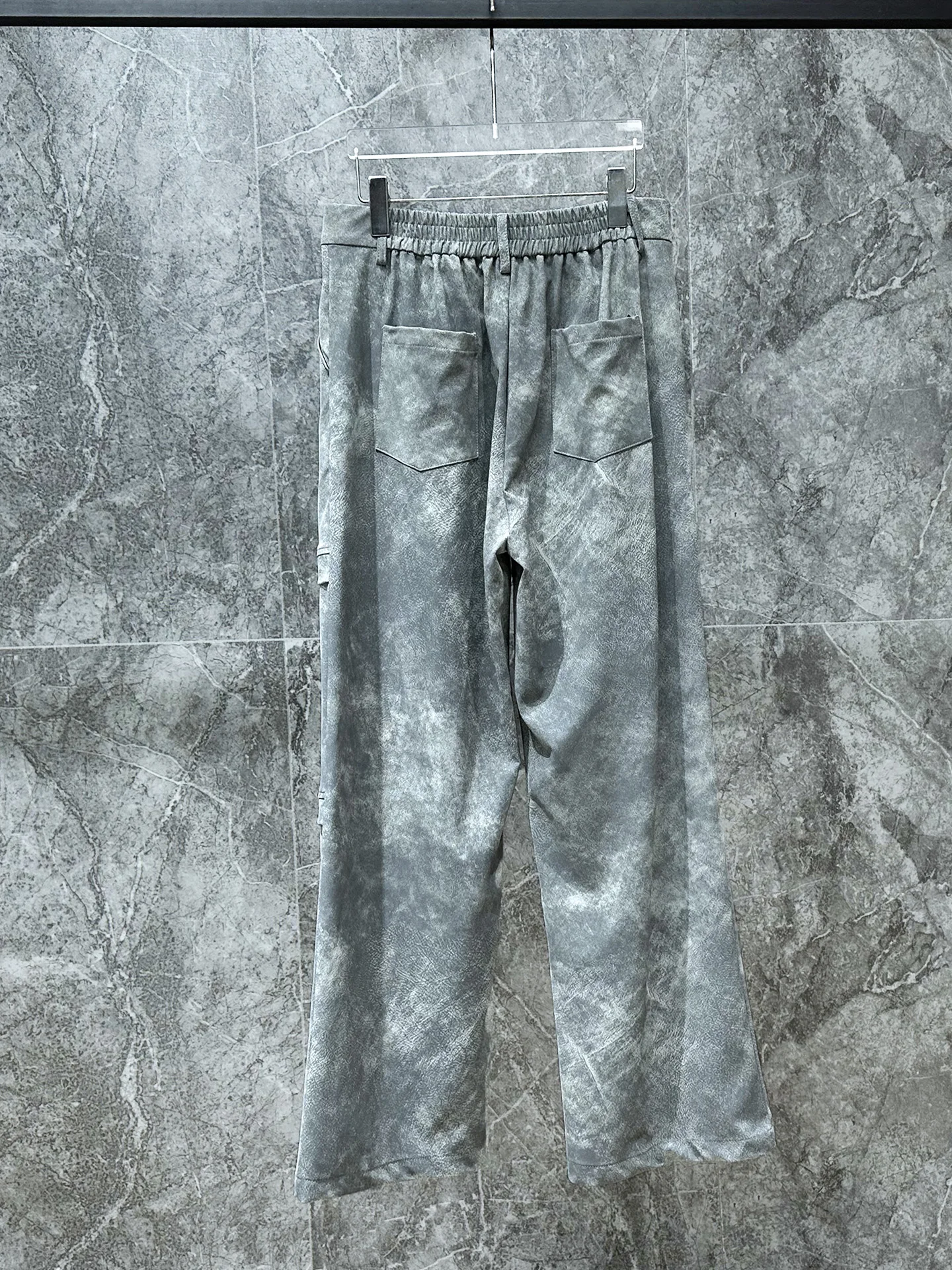 Men's 2025 Autumn New Retro PU Faux Leather Pants American Style High Street Design Trousers Handsome Trendy Metal Long Pants