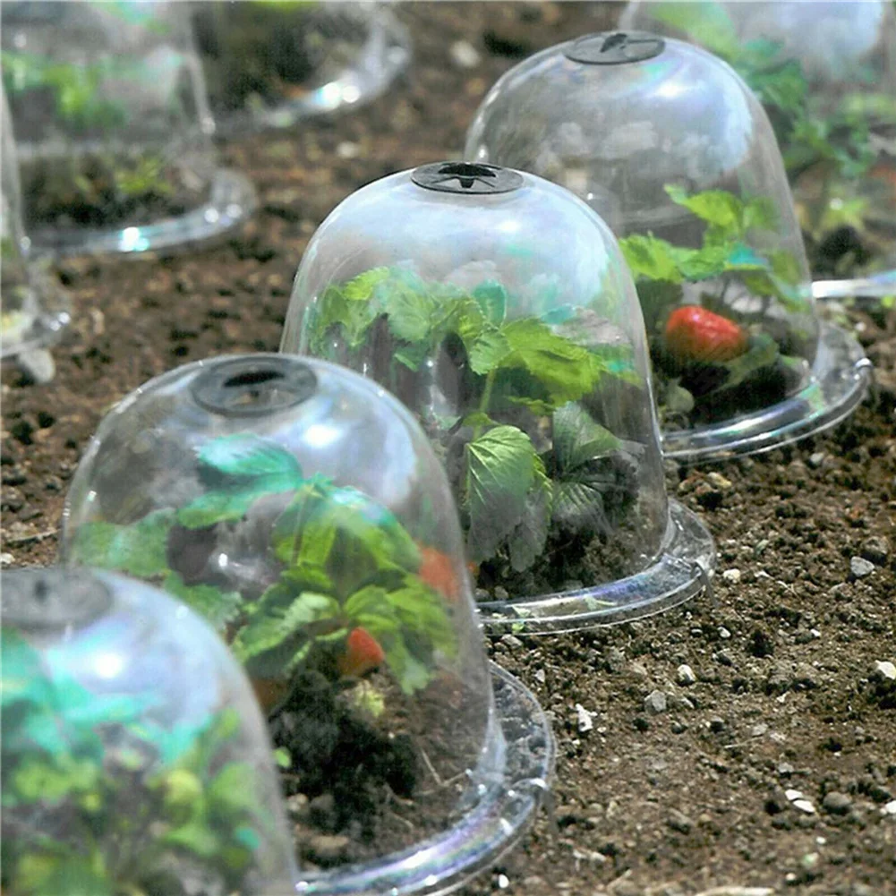 Plant Bell Cover Dome Anti-freeze Transparent Protector Cover Mini Greenhouse Outdoor Garden Plant Protect