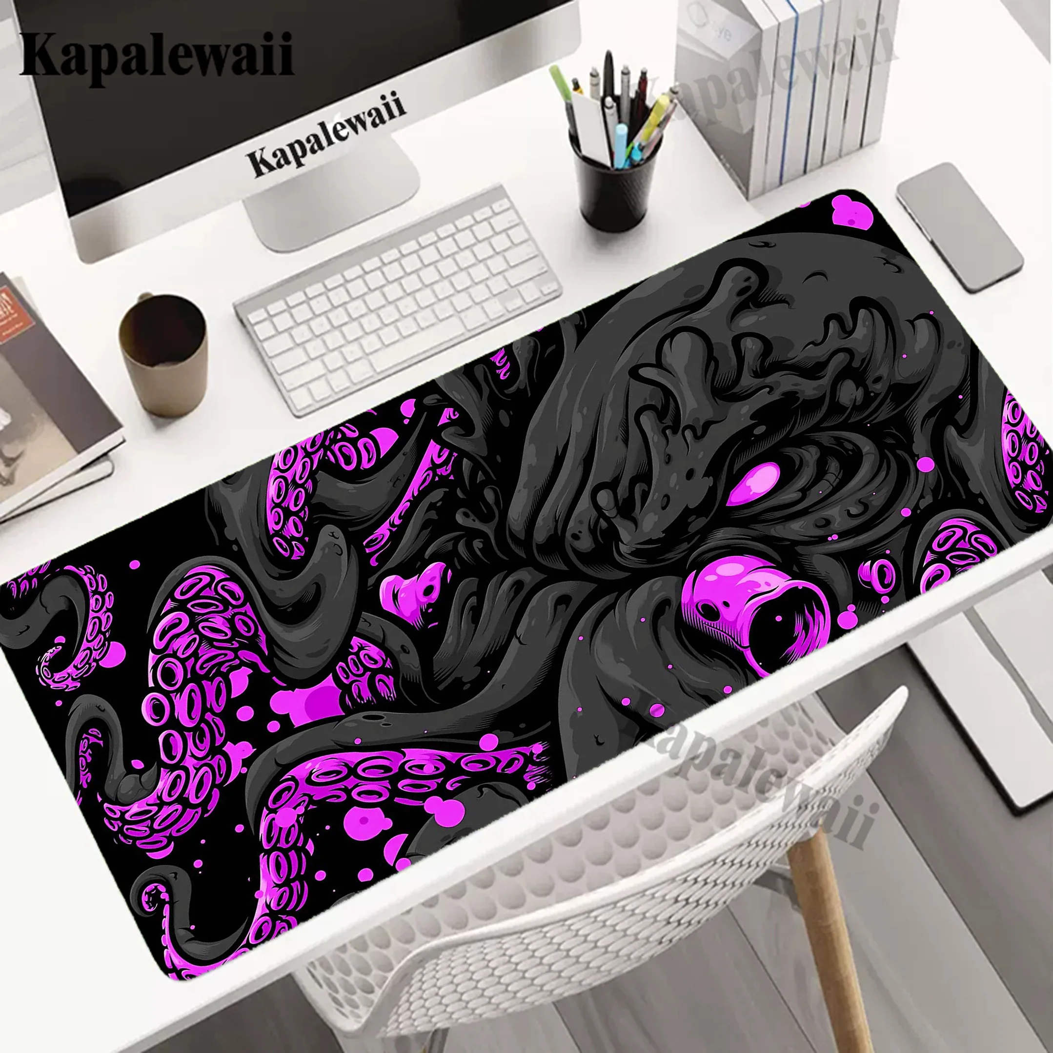 

Oni Mouse Pad Octopus Monster XXL Anti-slip Mousepad Rubber Notebook Keyboard Pads Gaming Setup Accessories Mouse Mat 900x400mm