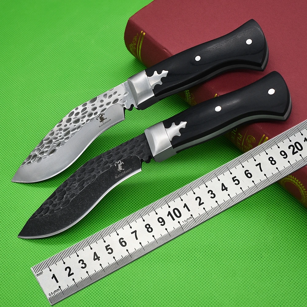 

9CR18 Steel Ebony Camping Survival Fixed Blade Knife Outdoor Knife Multi Tactical Military Knife Climbing Rescue Utility Knife