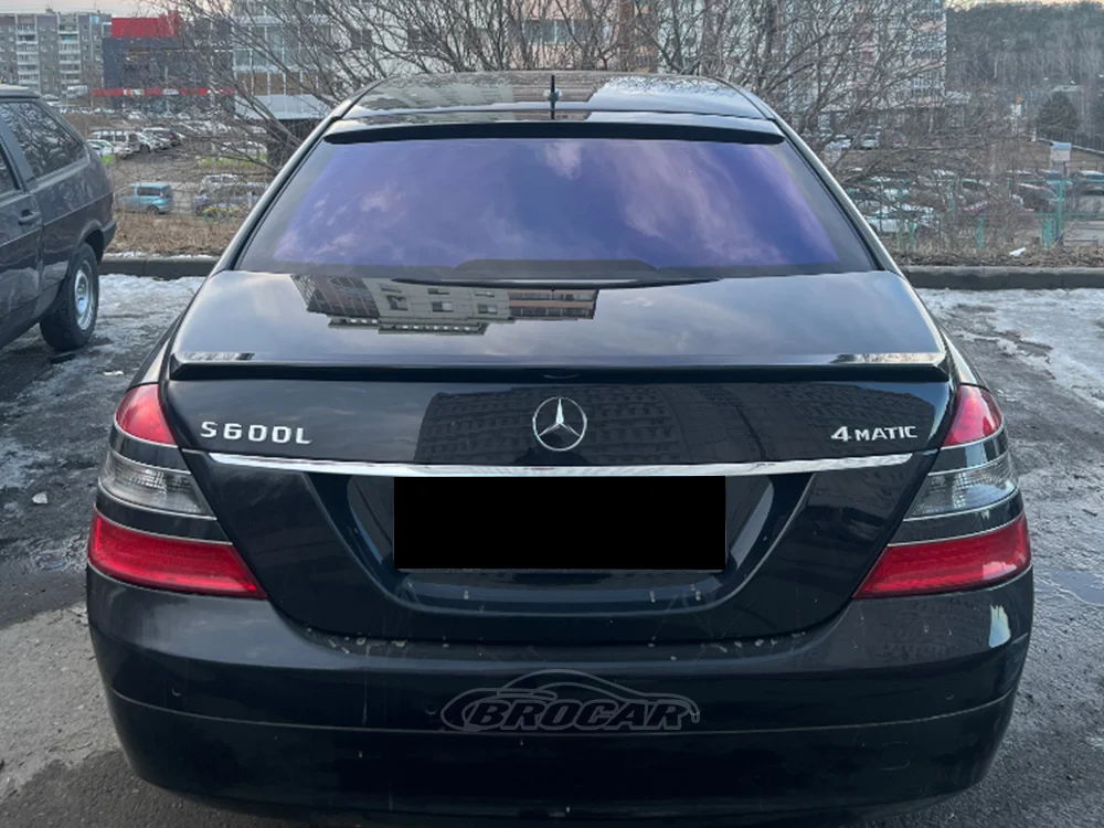 For Mercedes-Benz W221 Roof Spoiler 2006--2013 S300 S350 S400 S550 S65 High Quality ABS Plastic Spoiler Trunk Boot Wing Spoiler