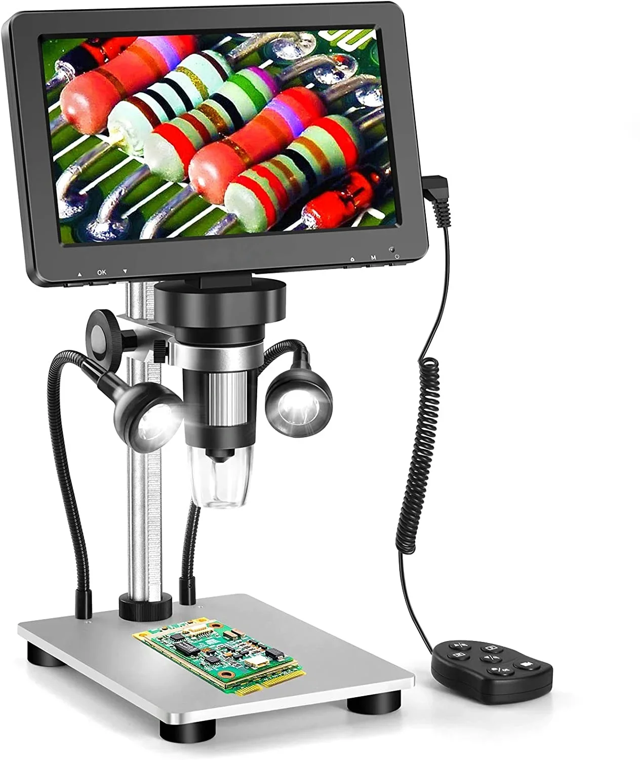 1200x 7 Inch HD LCD Display Screen Monocular Digital Microscope Electronic Microscopio With Lcd Screen For Mobile Phone Repair