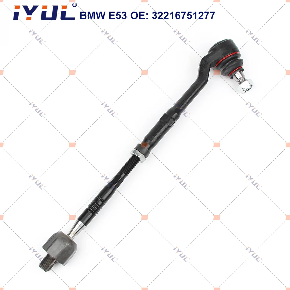 A Pair Front Steering Tie Rod Head Assembly For BMW X5 Series E53 3.0d 3.0i 4.4i 4.6is 4.8is 32216751277 32216760470