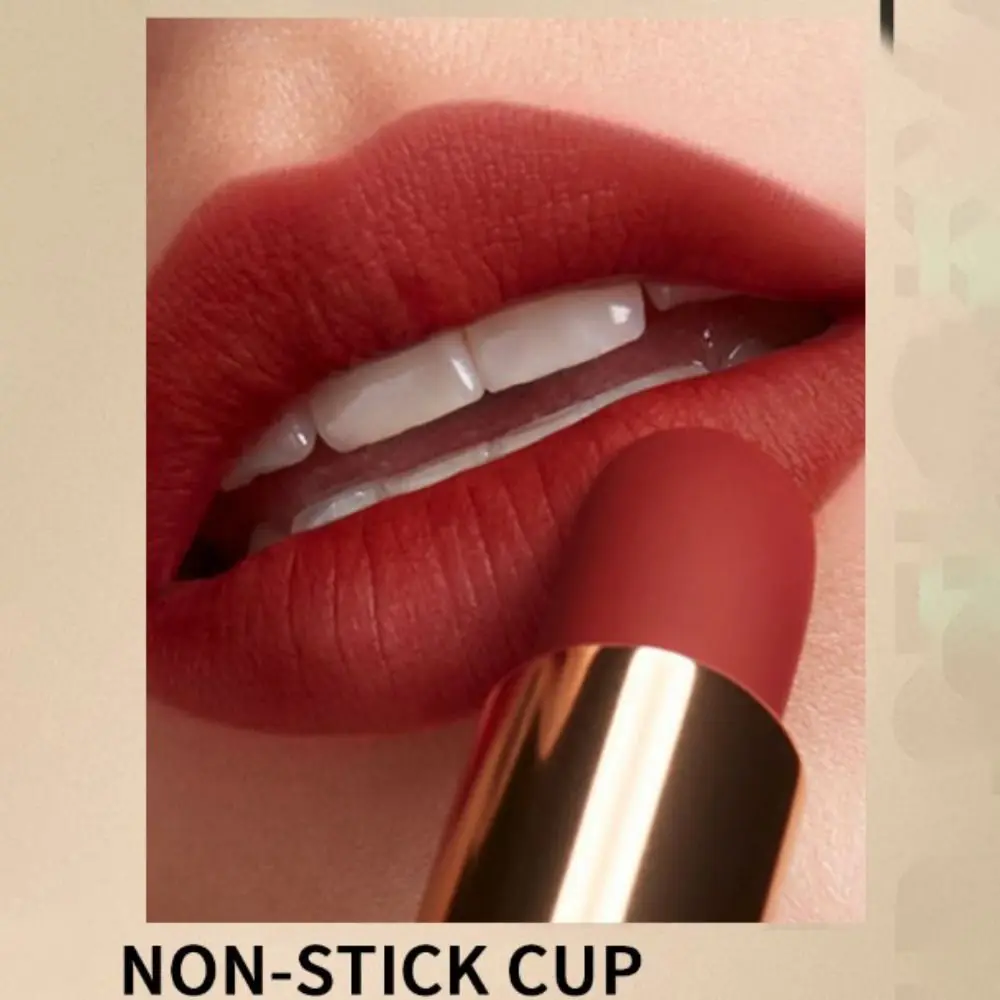 Waterproof Double Head Lipstick Fashion Long Lasting 10 Colors Velvet Lipstick Non-stick Cup Moisture Lip Gloss Makeup