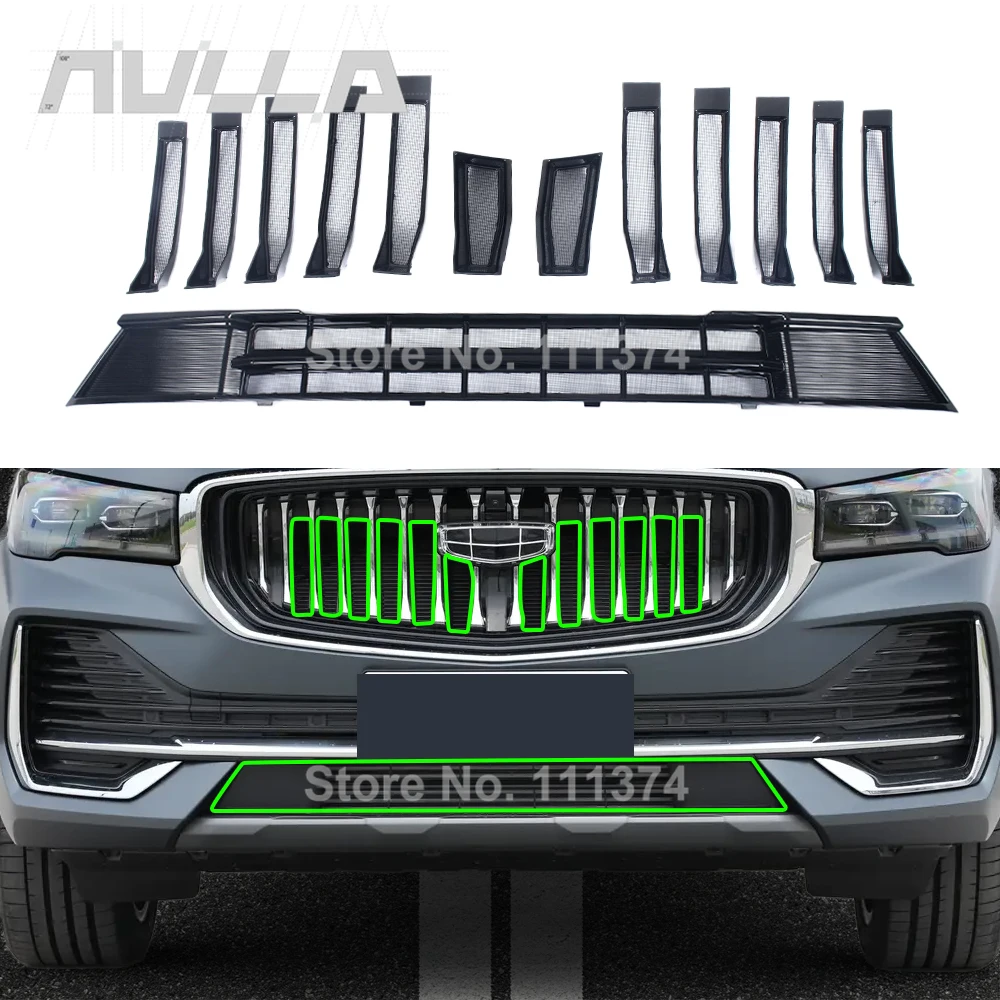 

For Geely Monjaro Manjaro kx11 2022-2024 Insect Screen Front Racing Grille Insert Anti Bug Net Car Accessories