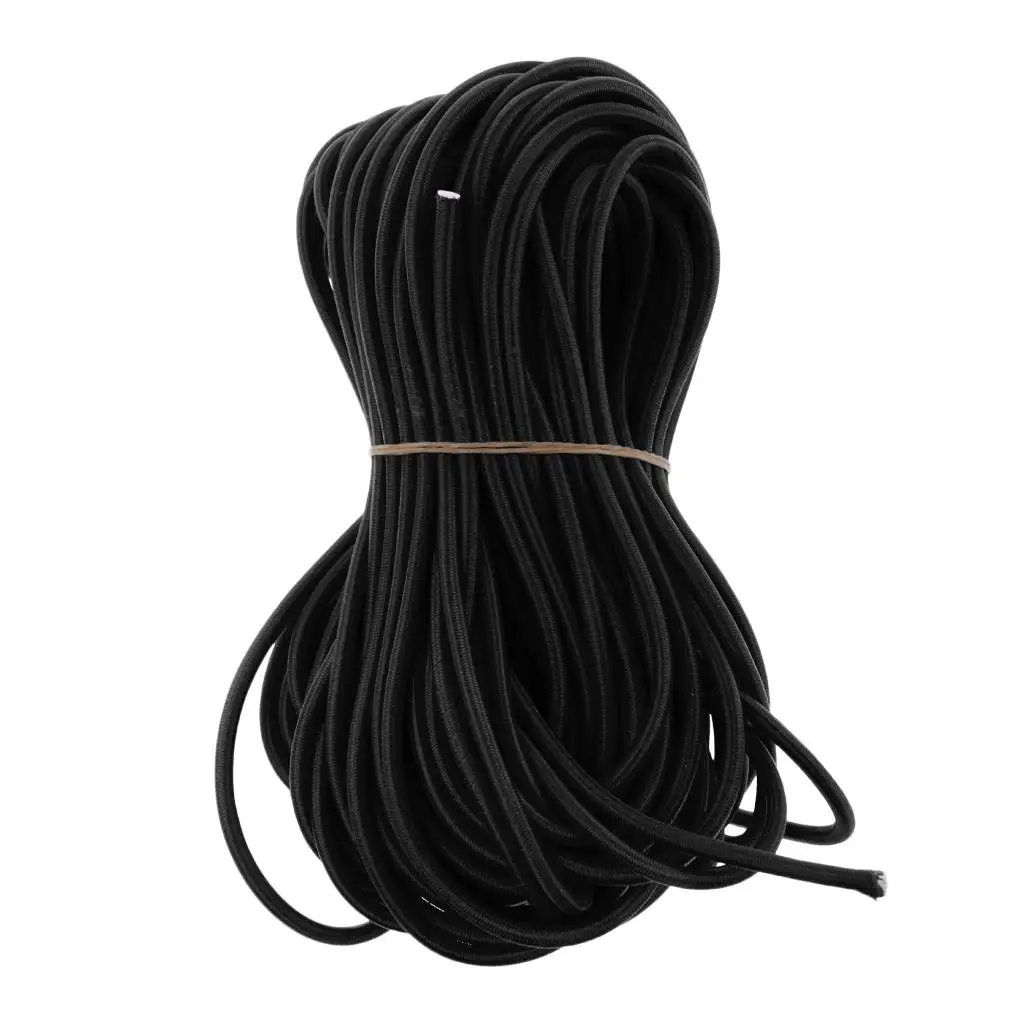 Elastic Shock Cord Strong Stretchable Bungee Rope for Trailer Roof Rack Tarpaulin Outdoor General Use