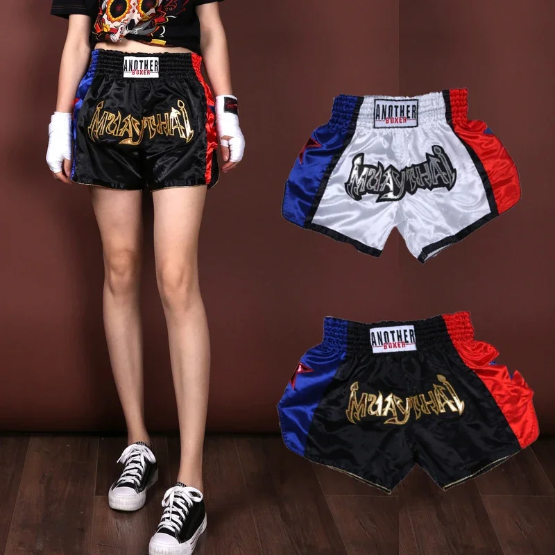 Another Boxer  Unisex Muay Thai Boxing Shorts  Breathable MMA Kickboxing  Fighting Trunks Training Gym  Boxer Fitness Fight Pant