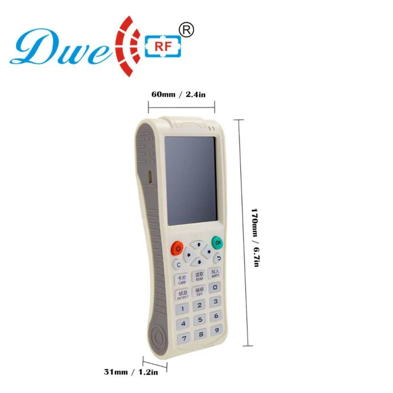 125 كيلو هرتز Em Id 13.56 ميجا هرتز Ic بطاقة Rfid ناسخة Ide Cloner Fideco استنساخ بطاقة آلة مع وظيفة واي فاي
