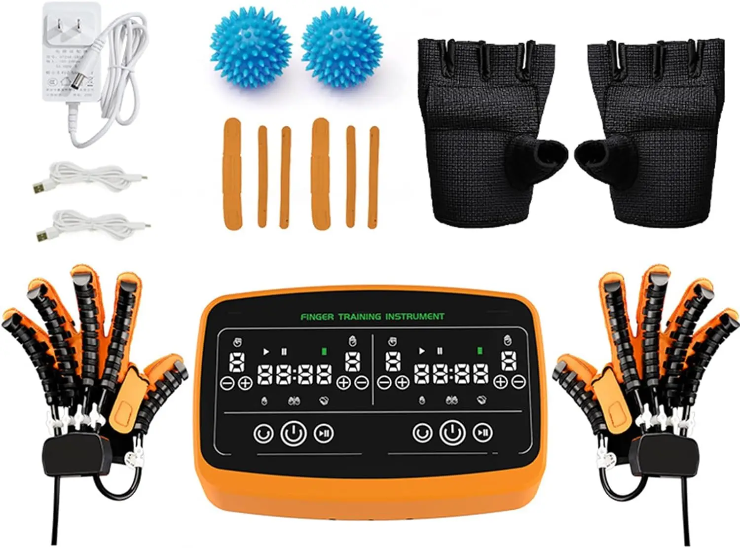 Both hands Stroke Mirroring Rehabilitation Robot Gloves Hand Hemiplegia Cerebral Infarction Training Equipment Finger Exerciser