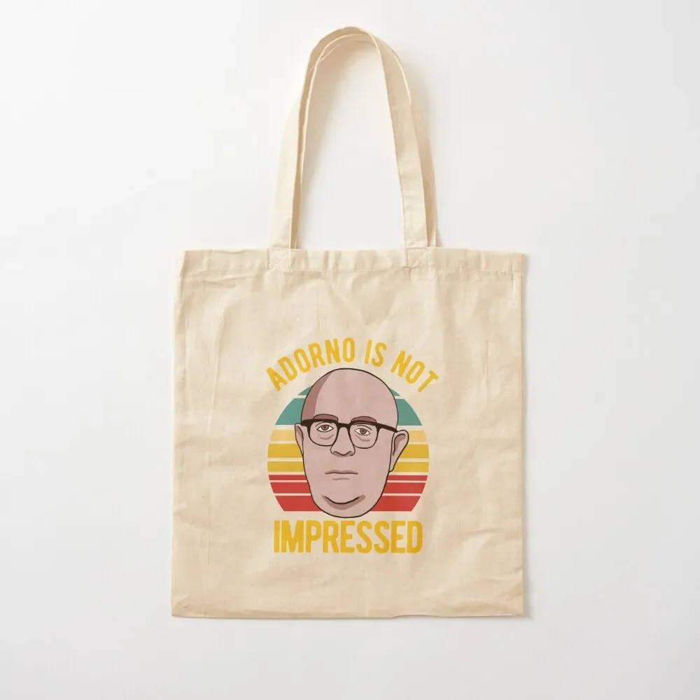 

Adorno Is Not Impressed - Philosophy Tote Bag bags luxury women bags for women Canvas Tote Bag