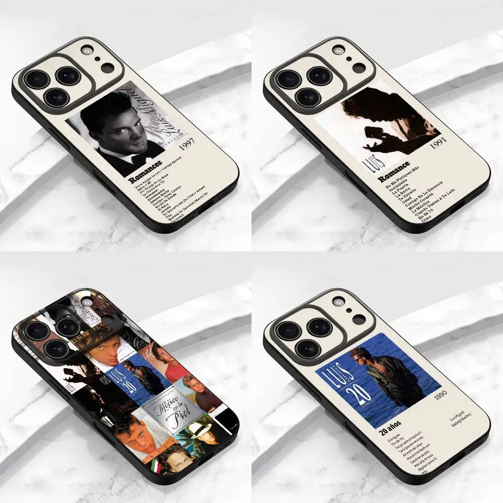 

L-Luis M-Miguel 20 ANos Romance Phone Case For iPhone 17,16,15,14,13,12,11,Pro,Max,Plus,E,Air,Mini Protective Black Cover