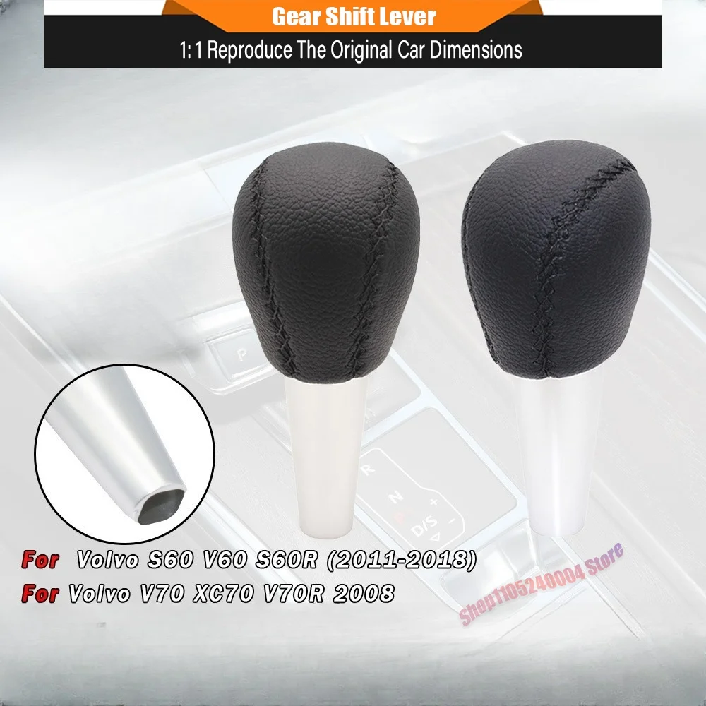 Automatic Gear Shift Knob Lever Shifter Handle Stick Handball Head For Volvo S60 V60 S60R V70 XC70 V70R Car Styling Accessories