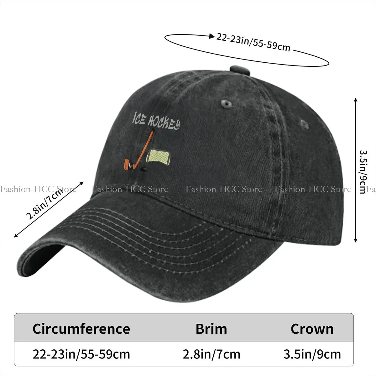 Graphic Baseball Cap Men Hats Women Visor Protection Snapback Ice Hockey Caps