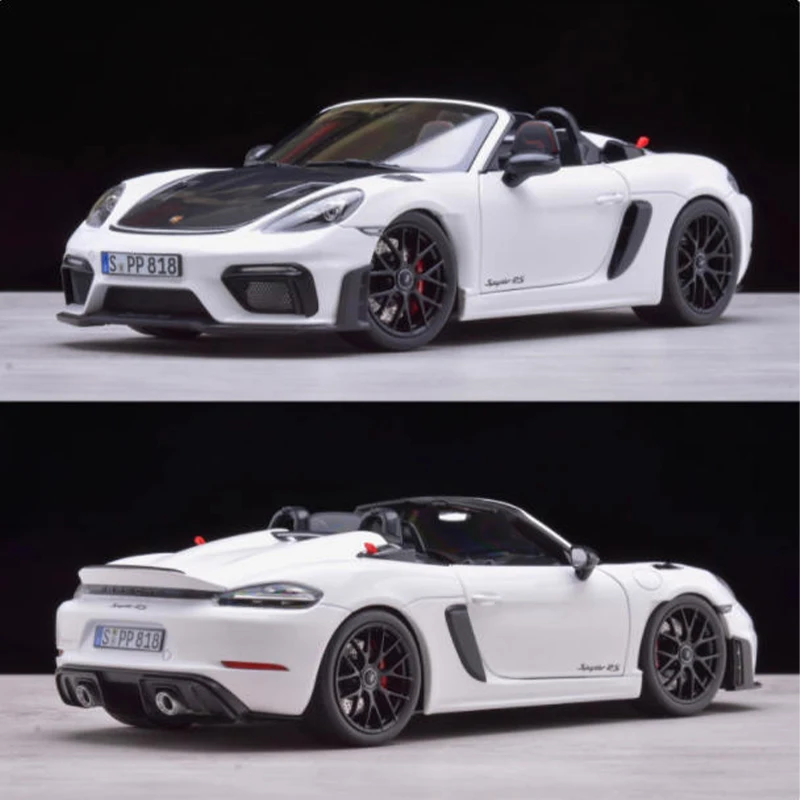 

NOREV масштаб 1:18 718 Spyder Cayman GT4 RS 2023, имитация сплава, модель автомобиля, статический дисплей, коллекционный подарок, сувенирное украшение
