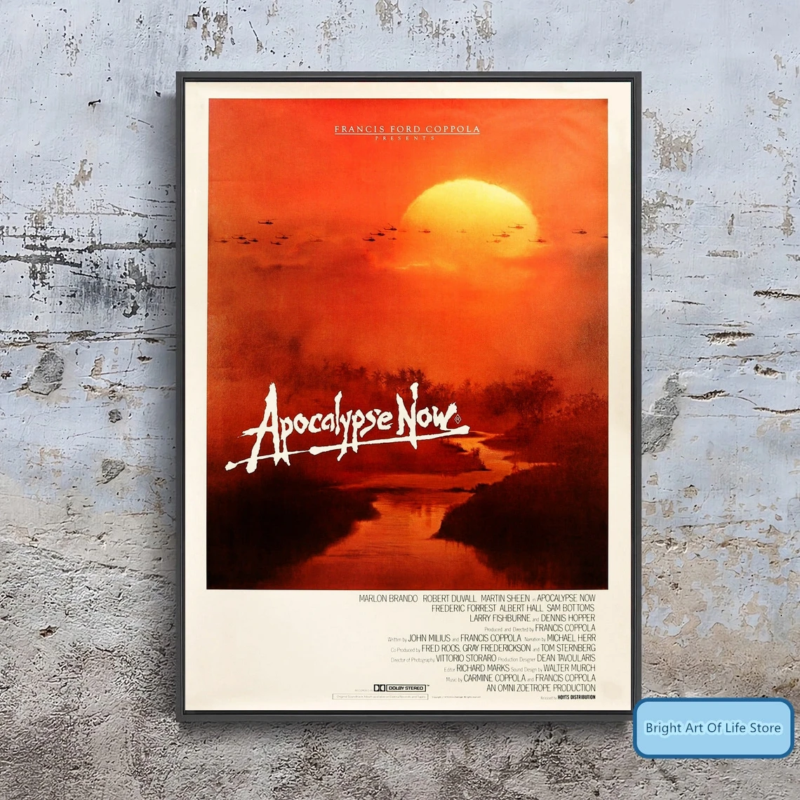 

Apocalypse Now (1979) Movie Poster Cover Photo Canvas Print Wall Art Home Decor (Unframed)