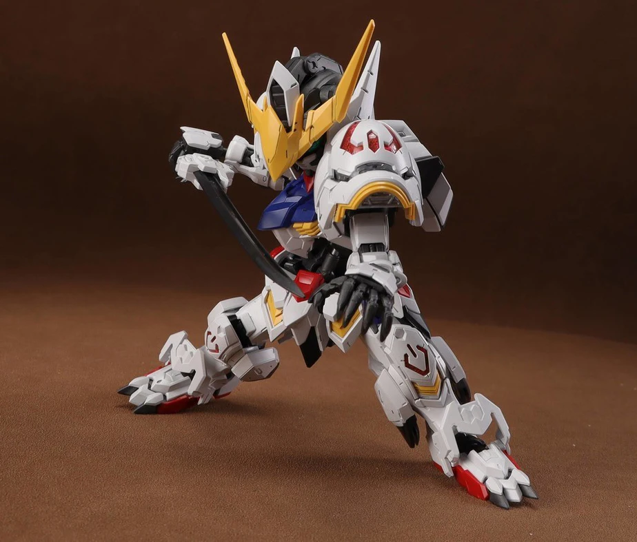 ASW-G-08 GAOGAO SD Barbatos dengan stiker merakit mainan rakitan Model Mecha