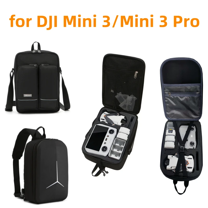 Carrying Case for DJI Mini 3 Pro Shoulder Bag Messenger Box for Mini 3 Pro/Mini 3 Universal Backpack Suitcase Bag Accessory