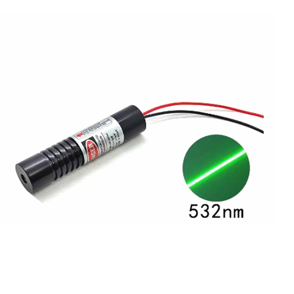 532nm-20mw-50mw-80mw-グリーンラインledモジュール-ガラス-16x70mm