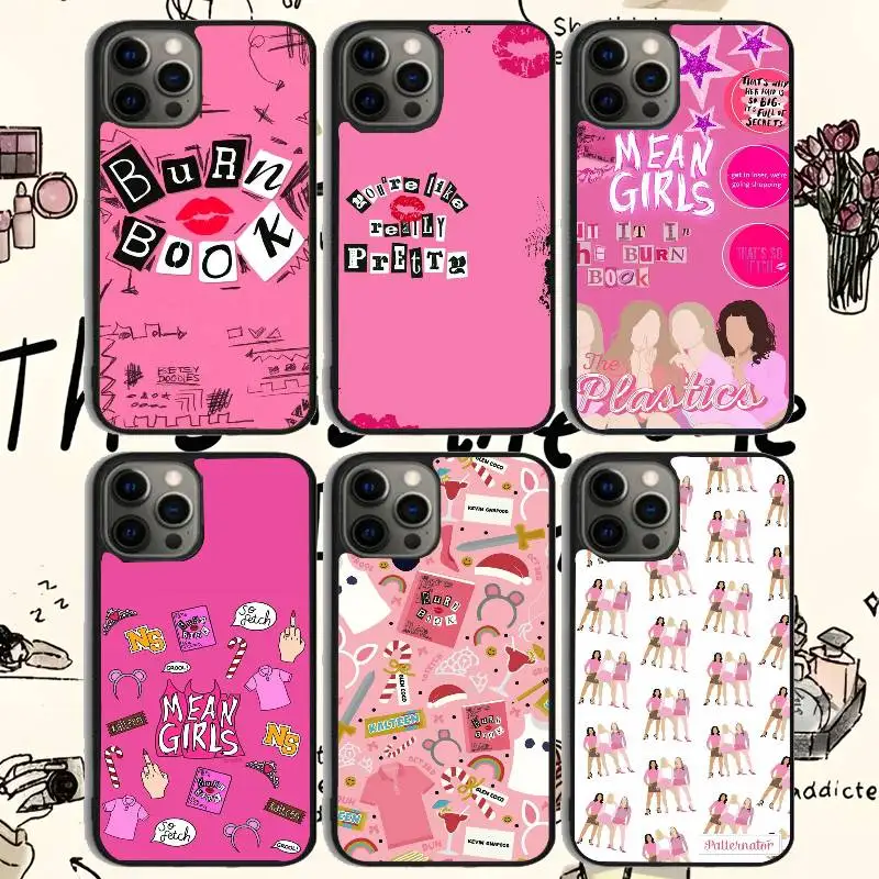 

Burn Book Phone Case 11-16 Series TPU Stylish Frosted Mirror , Non-Slip And Drop-Resistant
