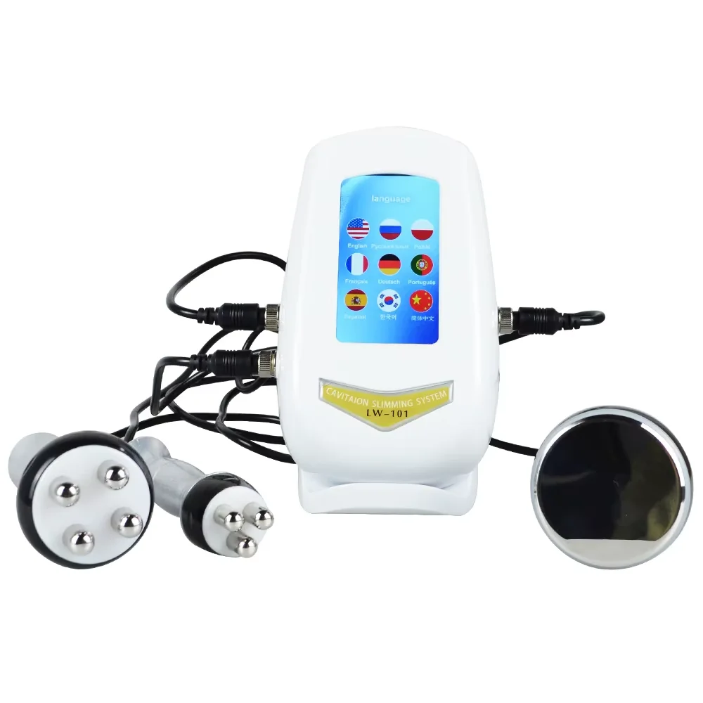 3 in 1 Ultrasonic 40K Cavitation Machine 5MHz Radio Frequency Face Skin Lift Body Fat Burner Slimming Weight Lose