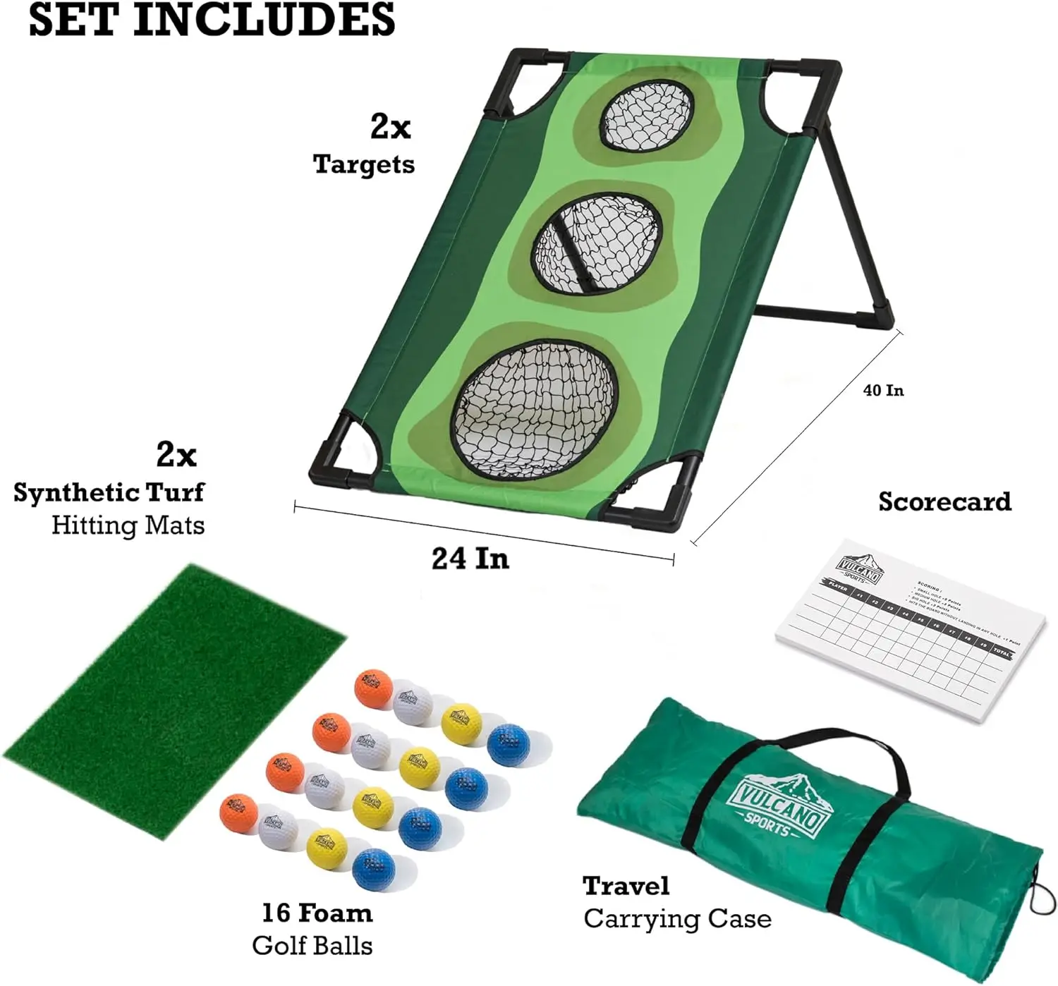 Juego de astillado de golf, equipo de golf, juegos de golf para adultos en interiores