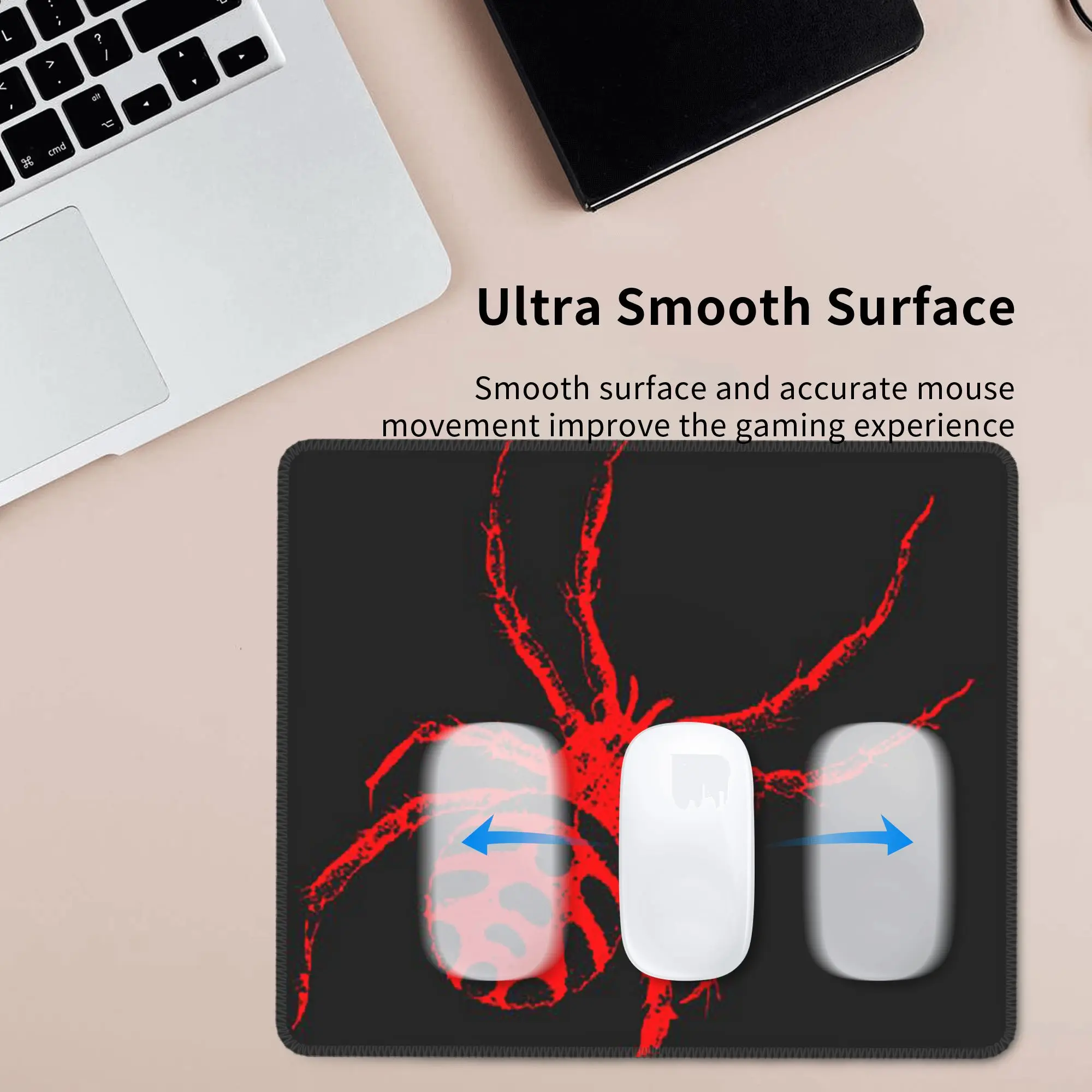 Red Spider Print Mouse Pad Computer Keyboard Mouse Mat Gamer PC Laptop Desk Mat Office Accessories Table Mats