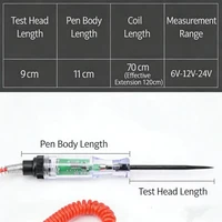 6V 12V 24V Car Truck Voltage Circuit Tester Auto Car Diagnostic Probe Test Pen Light Bulb Electric Measuring Pen Repair Tools 6
