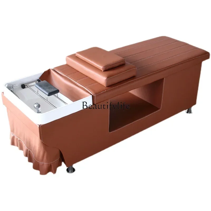 

lx29Thai Head Massage Therapy Shampoo Chair Lying Flat with Water Circulation Steaming for Hair Salon