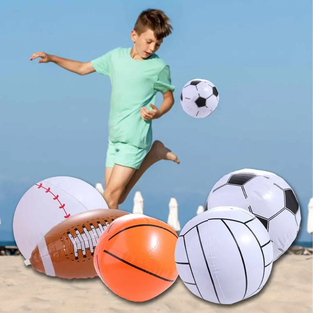 Rugby Inflatable Football Basketball Beach Ball Inflatable Baseball Pool Toys Sport Balls Inflatable Toy Ball Kids Toy