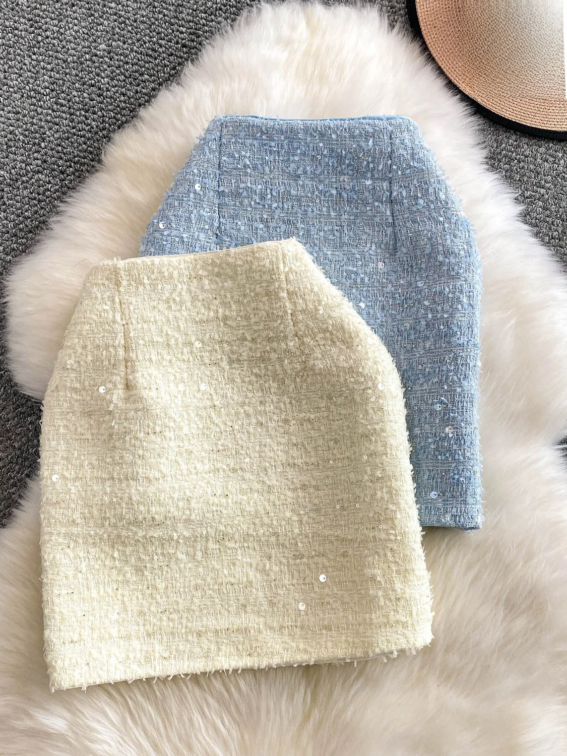 

iny Sequin High Waist Bodycon Skirt for ort Women Gentle Sle Anti-Ball Daily Wear No Slimming Effect