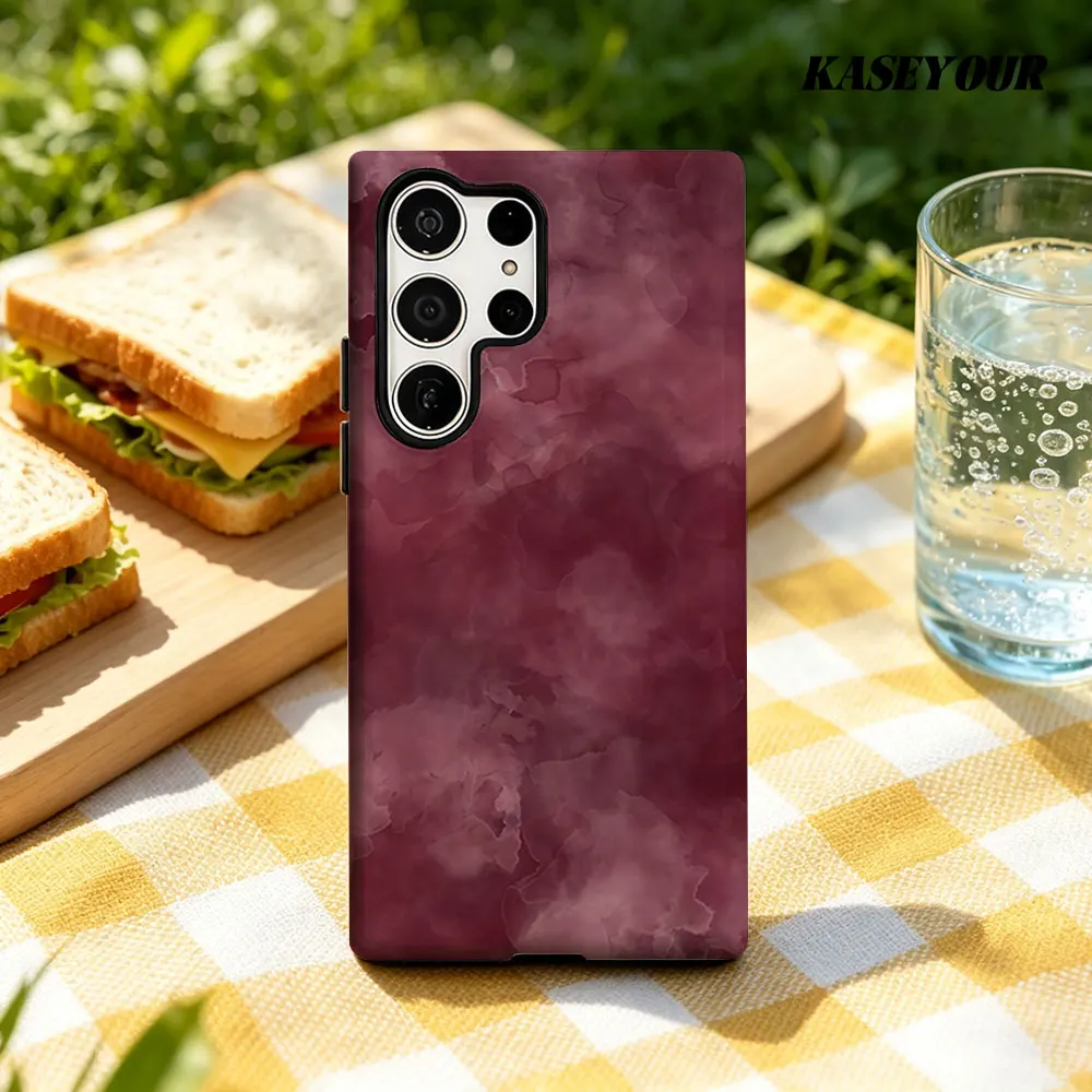 Wine Wash For Samsung Galaxy Phone Case S23 A57 S20 S25 FE S26 Plus S24 Ultra A56 A37 2-IN-1 Shockproof Bumper
