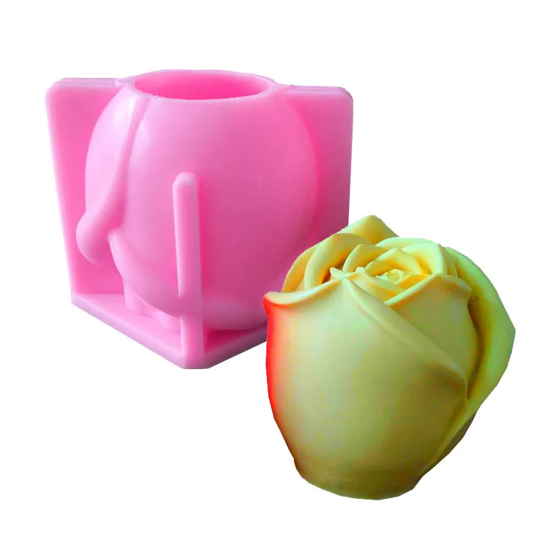 

Big Rose Aromatherapy Scented Candle Cooking Tools Silicone Mold For Baking Of Cake Decorating Fondant Kitchen Accessories