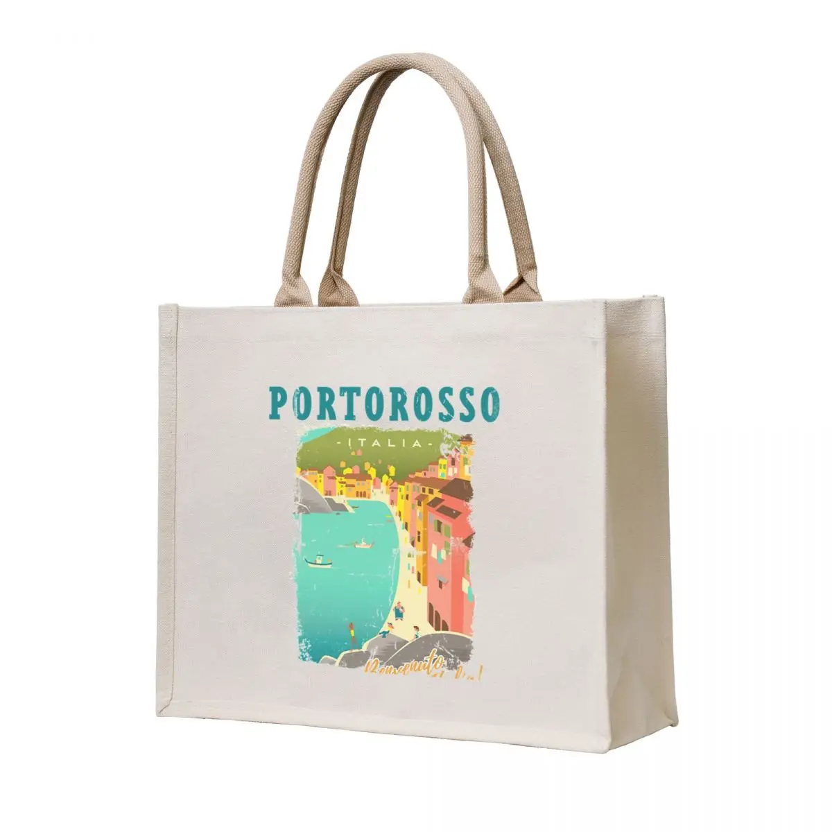 

Luca Portorosso Benvenuto In Italia Tote Bag large size bags free delivery bags Handbags shopping trolley bag
