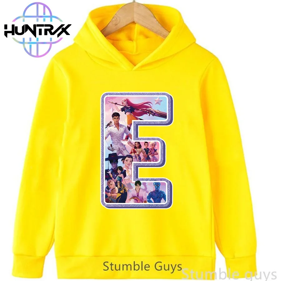 

Kids Kpop Demon Hunters Hoodie Autumn Boys Clothes Girls Warm Sportswear A-Z Print Sports Outfit Hooded Sweatshirt​