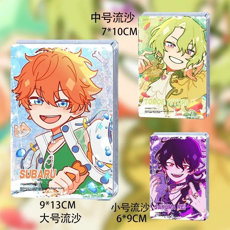 

Anime Ensemble Stars Cosplay Tomoe Hiyori Sakuma Rei SAEGUSA IBARA Akehoshi Subaru Acrylic Flowing Sand Mahjong Ornament Gifts