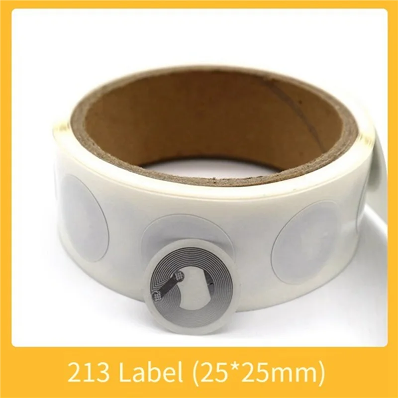 SQPP-100 Pcs NFC Ntag213 Nfc Label Sticker 13.56Mhz ISO14443A NTAG 213 Sticker Universal Lable For ALL NFC Enabled Phone