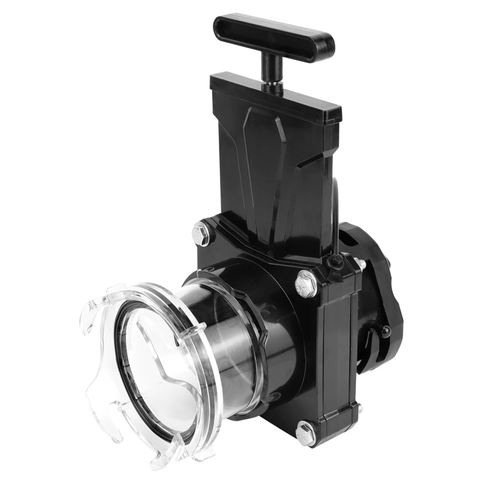 RV Gate Valve Features Built-In 3.5-Inch Clear Adapter & 4 Bayonet Prongs Fits 3-Inch Sewer & Connects to RV Drain Pipe (39053)
