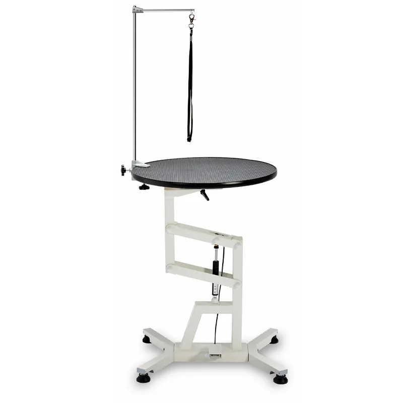 Pet grooming table can be rotated,air pressure can be raised and lowered,anti-slip pet grooming waterproof table can be adjusted