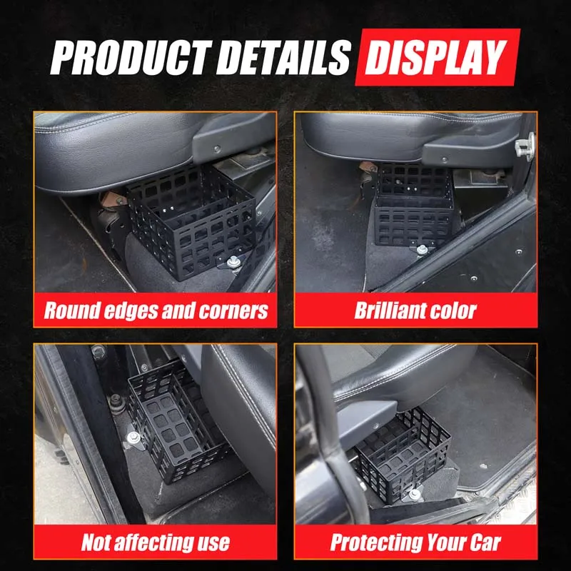 لاند روفر ديفندر 2024-2018 سبائك الألومنيوم سيارة الصف الثاني مقعد سلات تخزين على كلا الجانبين اكسسوارات السيارات الداخلية #4