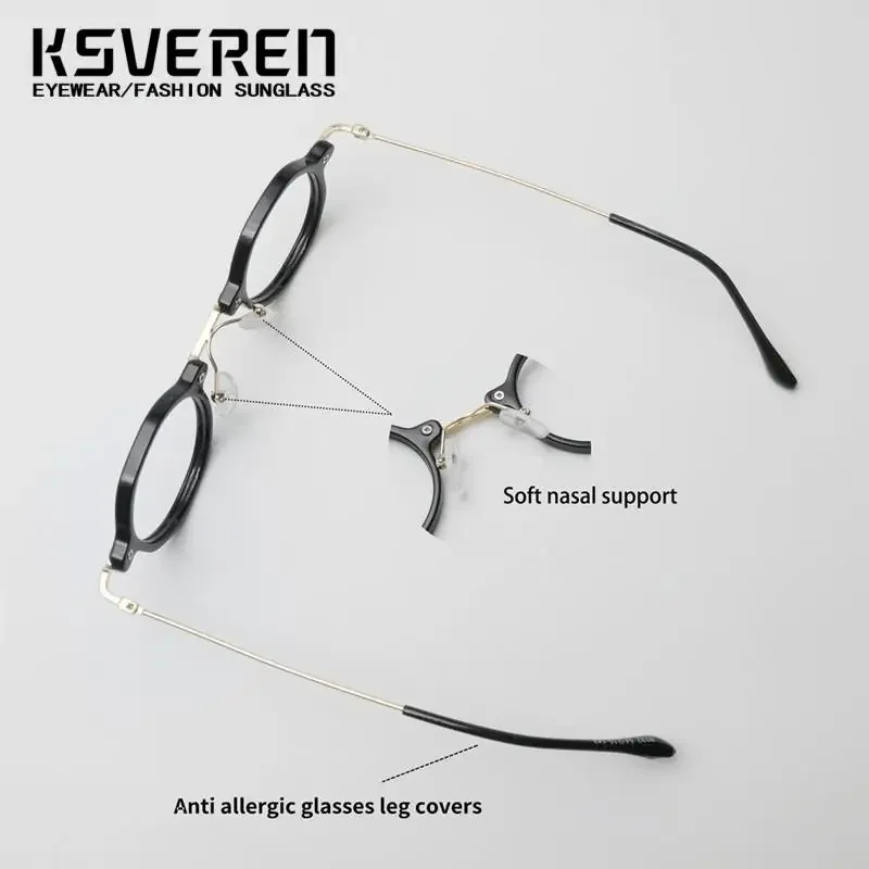 Фотохромные очки для чтения с защитой от синего света, мужские и женские круглые очки в стиле ретро, очки для пресбиопии, очки по рецепту KSVEREN