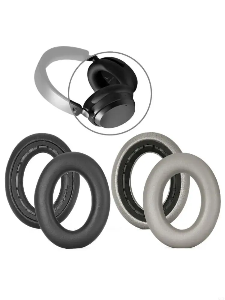 Coussinets d'oreille remplacement élégants, oreillettes en protéiné, parfaits pour Accentum/Accentum + écouteurs sans