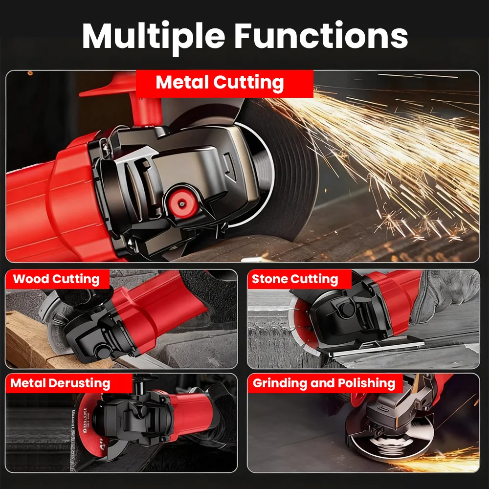 مطحنة زاوية متعددة الأغراض، مخرج أقصى 2000 وات، حماية من الحمل الزائد #3