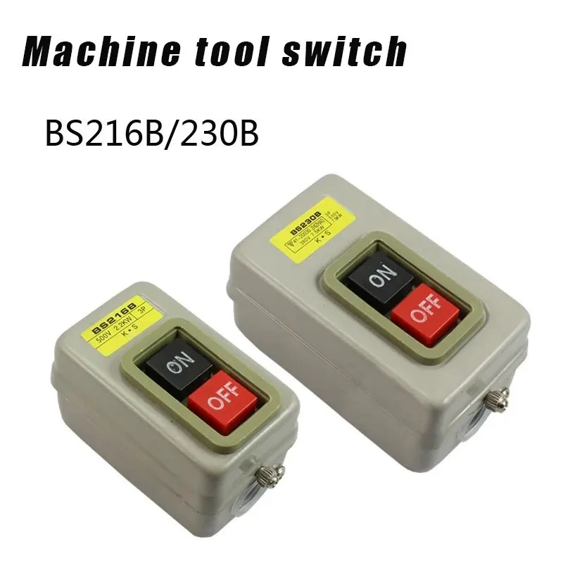 

Push Button Power Switch Three Phases Power Control Start Switch AC 380V 15A 3P 2.2KW TNHA2-BS211B BS216B BS230B