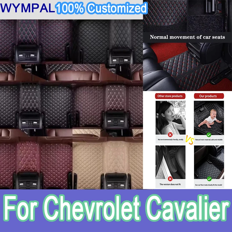 

Luxury Car Floor Mats For Chevrolet Cavalier Onix Prisma 2023 2022 2021 2020 Waterproof Carpets Custom Auto Interior Accessories