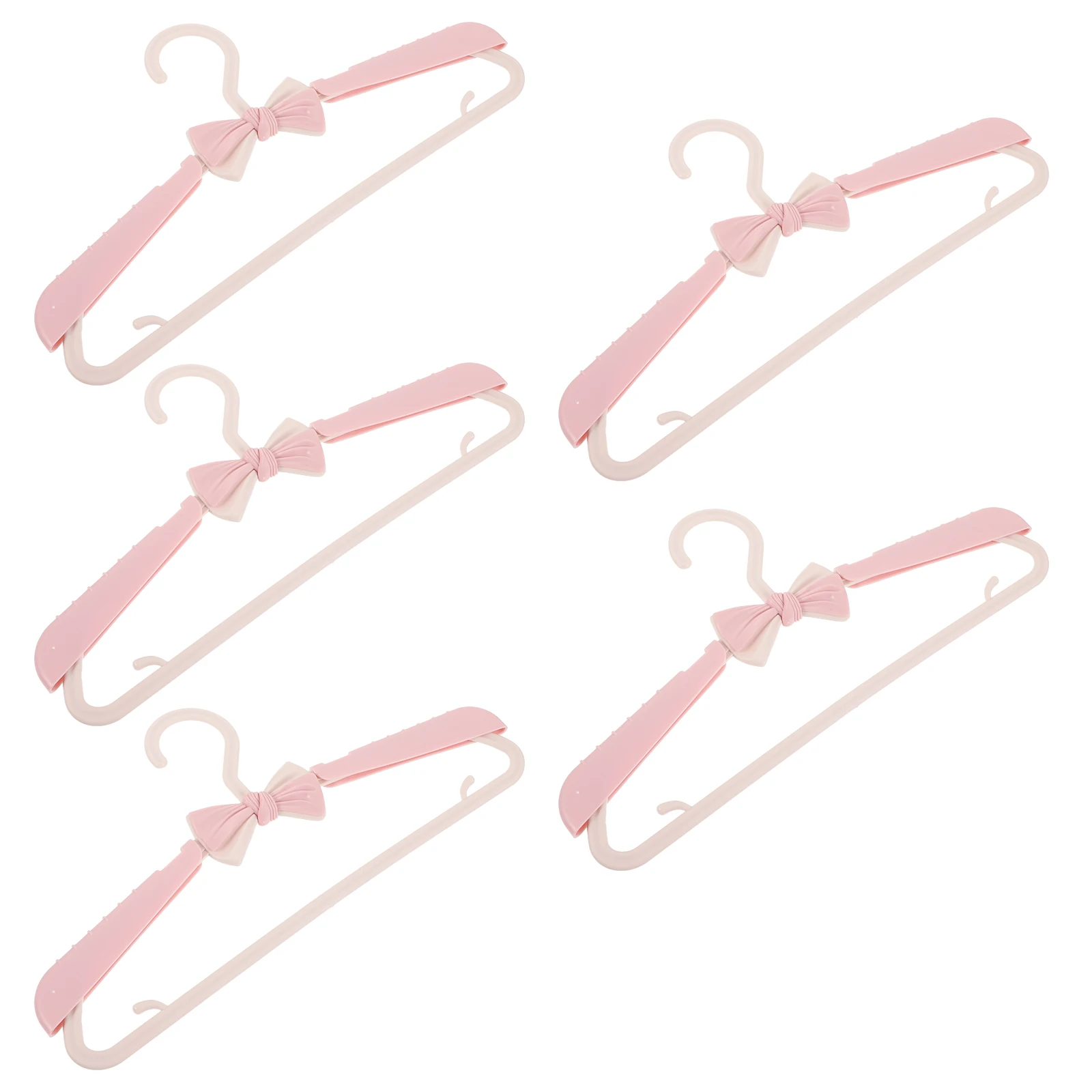 

5Pcs Lightweight Plastic Hangers Anti-Slip Space-Saving Clothes Hangers for Closet Storage Accessories for Clothes