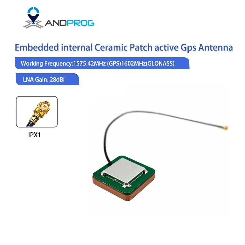 28dBi Ceramic Internal Patch Active GPS GLONASS Dual Antenna