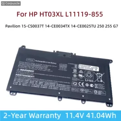 HP 파빌리온용 오리지널 배터리, HT03XL, 15-CS0037T, 14-CE0034TX, 14-CE0025TU, 250, 255, G7, L11119-855, L11421-2C1, HSTNN-LB8M, DB8R, 신제품